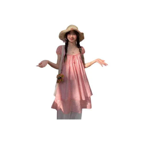 HUOLIDEDITU Short Sleeved Dress Women's