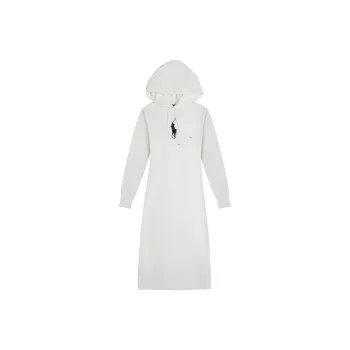 Polo Ralph Lauren FW23 Long Sleeved Dress Women's White
