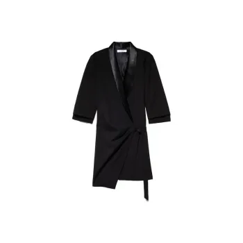 FRAME SS23 Long Sleeved Dress Women's Black