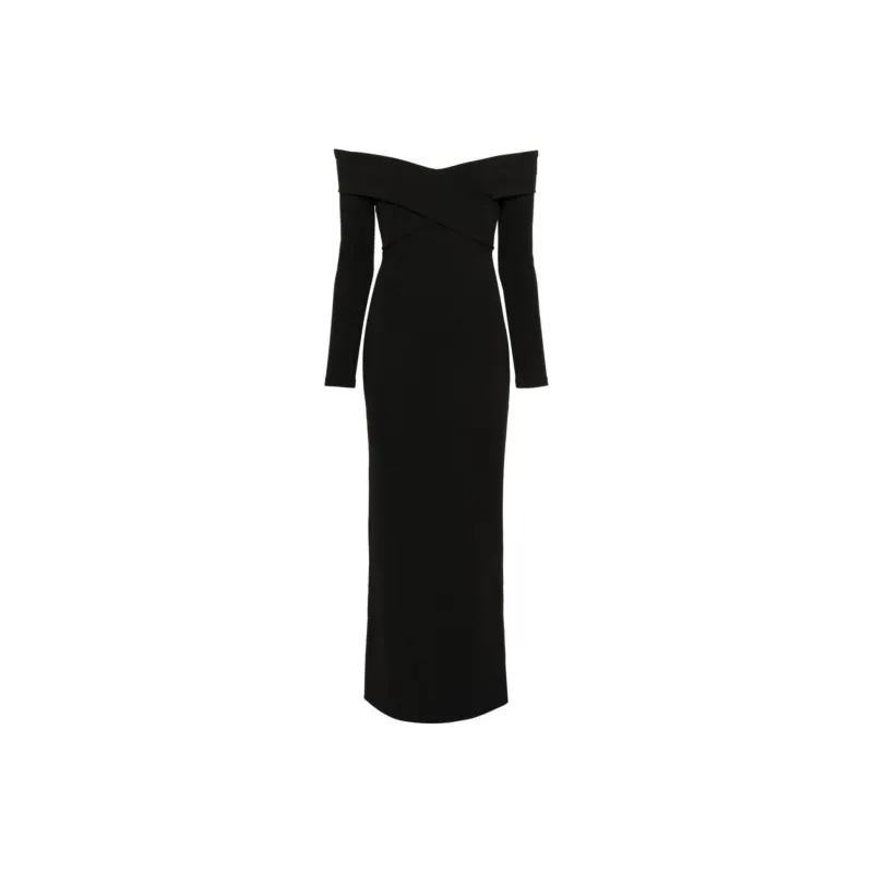 SOLACE LONDON Long-Sleeved Dresses Women's Black-0