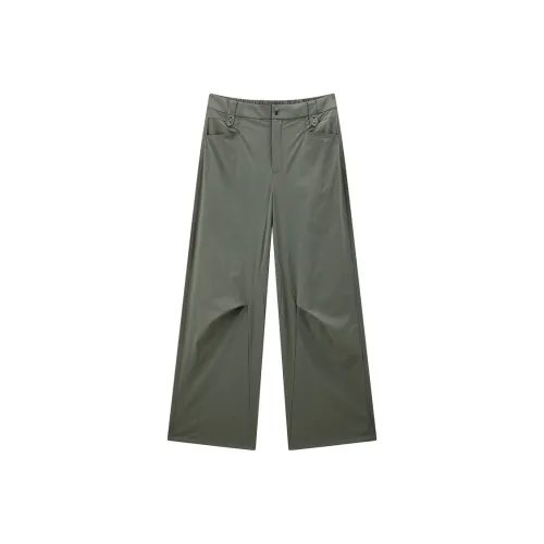 PEACEBIRD Casual Pants Women's Seaweed Green