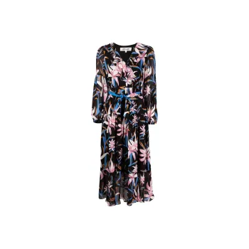 DVF Diane Von Furstenberg Jaxson Floral print Midi Dress