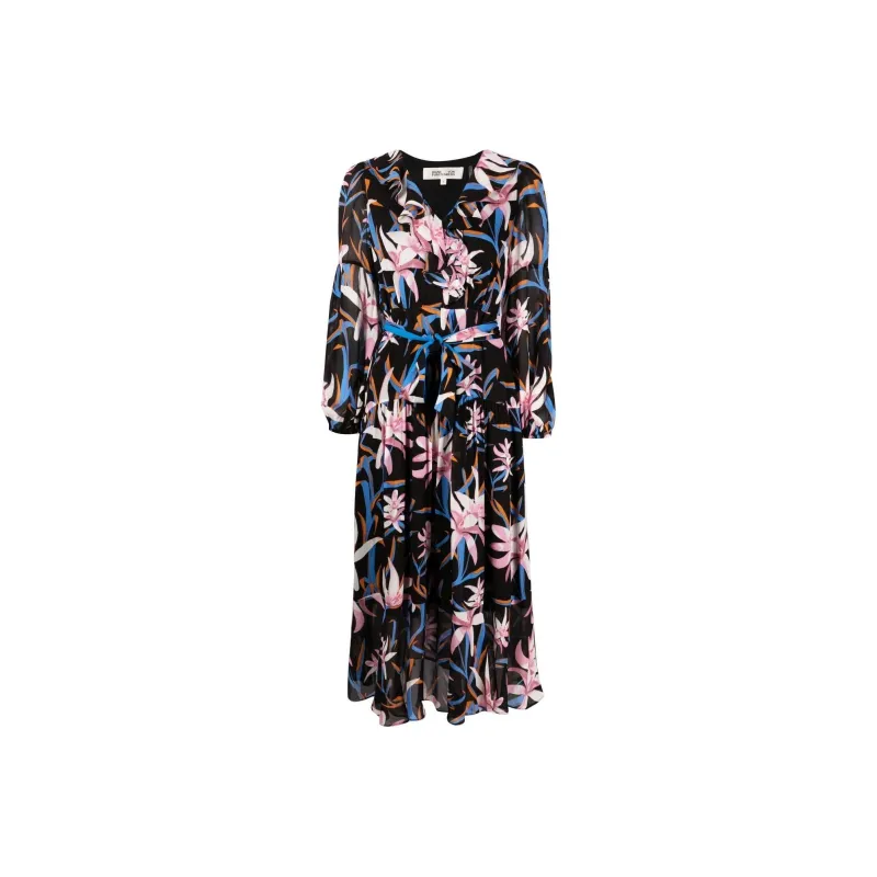 DVF Diane Von Furstenberg Jaxson Floral print Midi Dress-0