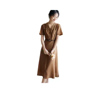 XWI SS24 Short Sleeved Dresses Women's Tan