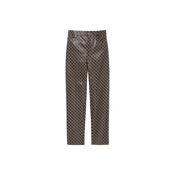 GUCCI Leather Pants Men's Brown