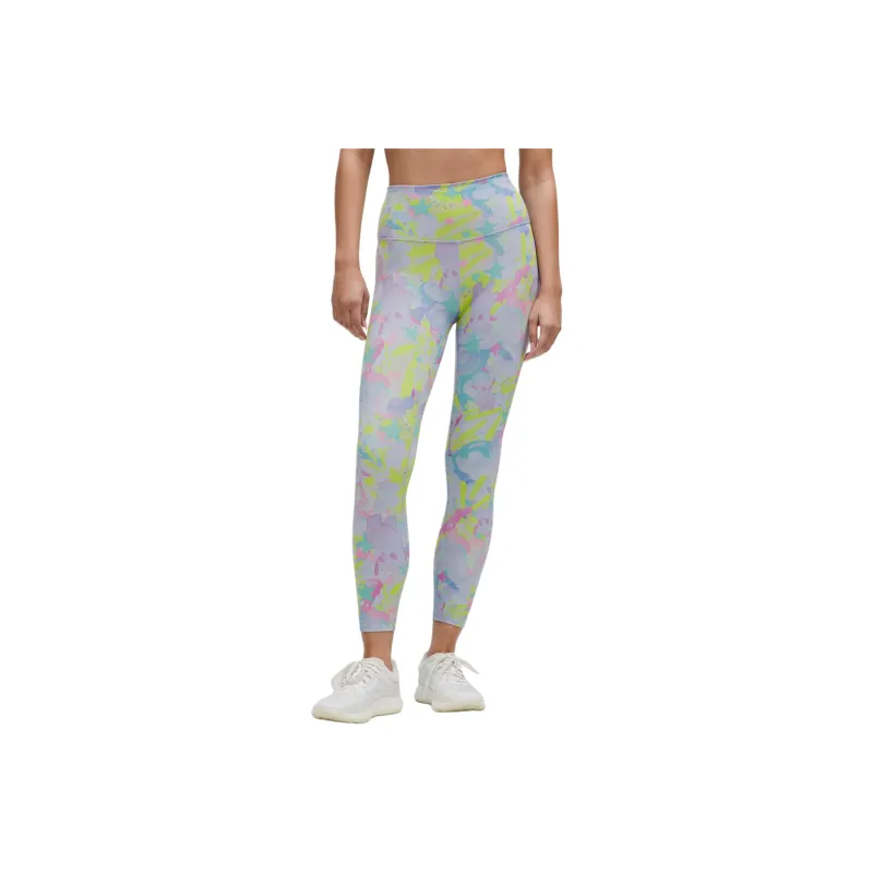 Lululemon x So Youn Lee Wunder TrainEverlux™ Yoga Pants 25' Women's Pink Mirage Mixed Color Large Print-0