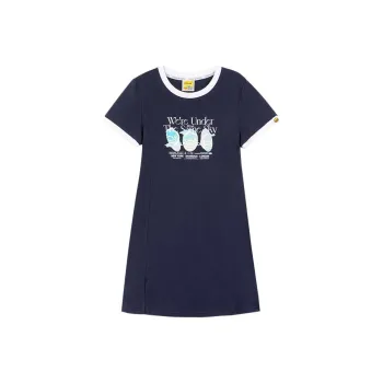 B.Duck Short Sleeved Dresses Women's Dark Blue