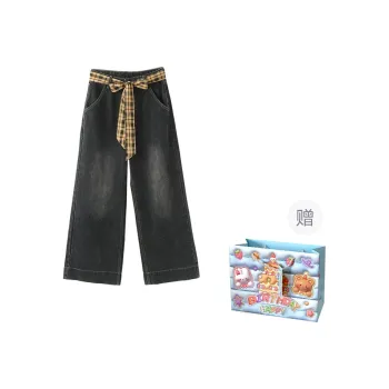 WOWI Jeans Women's Blue Black Shopping Bag
