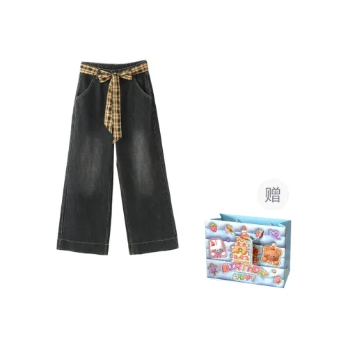 WOWI Jeans Women's Blue Black Shopping Bag