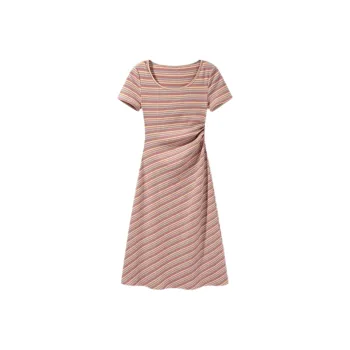 ABBY GODDESS Short Sleeved Dress Women's Pink