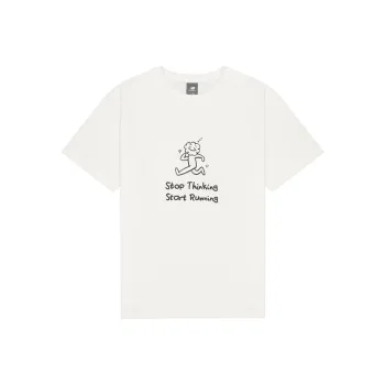 New Balance T Shirt Unisex Ivory White