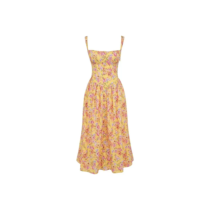 HOUSE OF CB Slip Dress Women's Yellow-4