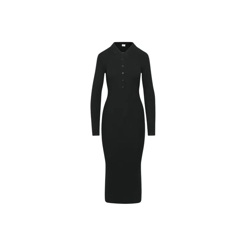 ARITZIA Wilfred Eveline Dress Long-Sleeved Dresses Women's BLACK/Black-0
