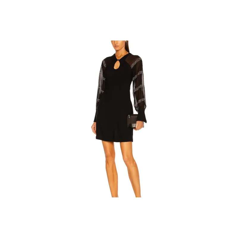 Stella McCartney Long-Sleeved Dresses Women's Black-0