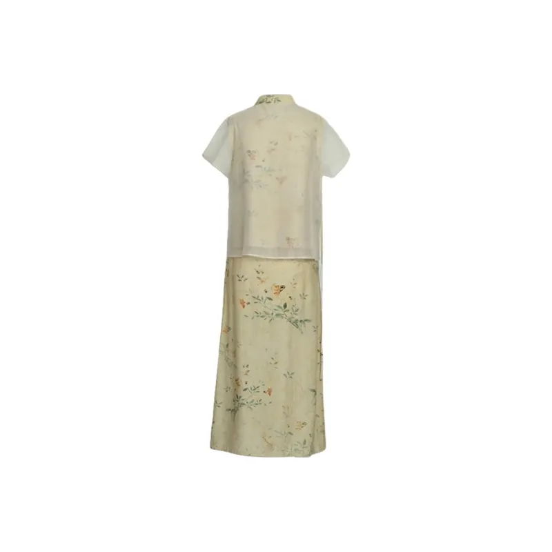 CASAMIA Cheongsams Women's Beige Apricot-1