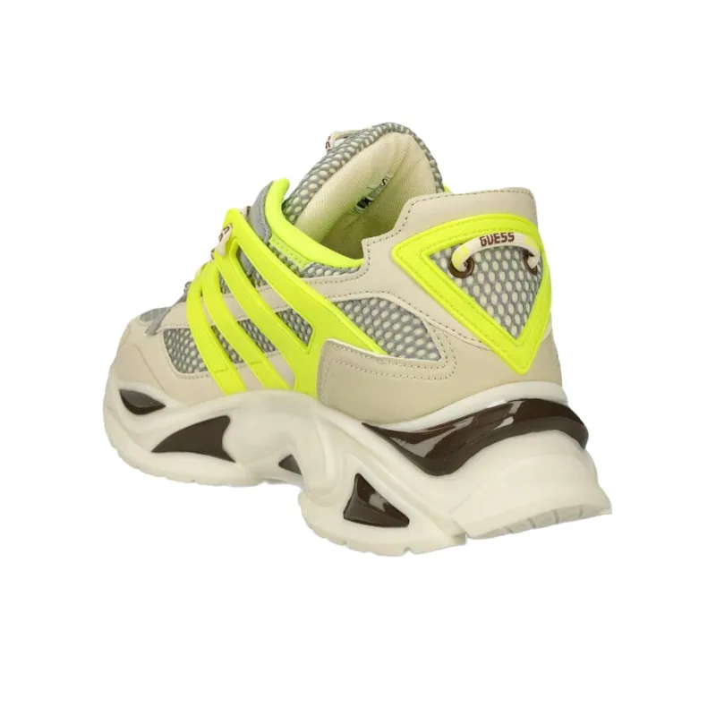 GUESS Abrasion Resistant Low Top Casual Shoes Men's Beige Green-2