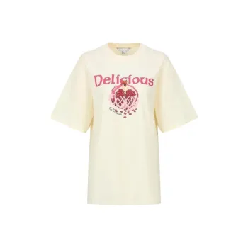 URBAN REVIVO T Shirts Women's Beige Yellow