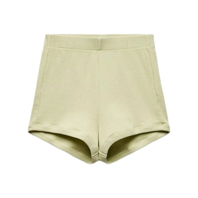 ZARA Casual Shorts Women's Light Green-0