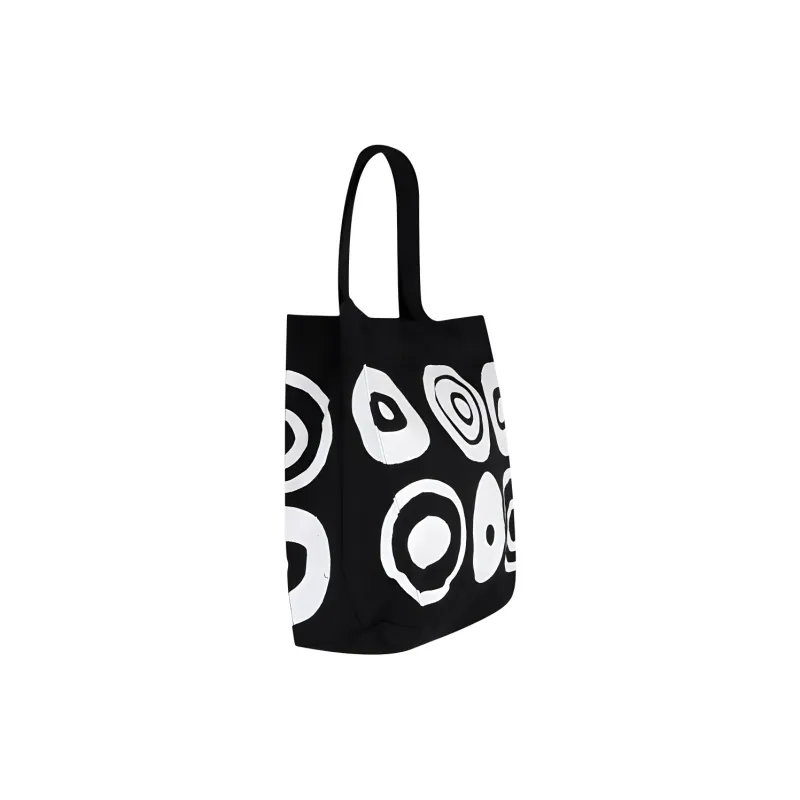 10 CORSO COMO Cotton Tote Bag, Shopping Bag, Handbag Unisex Black & White-1