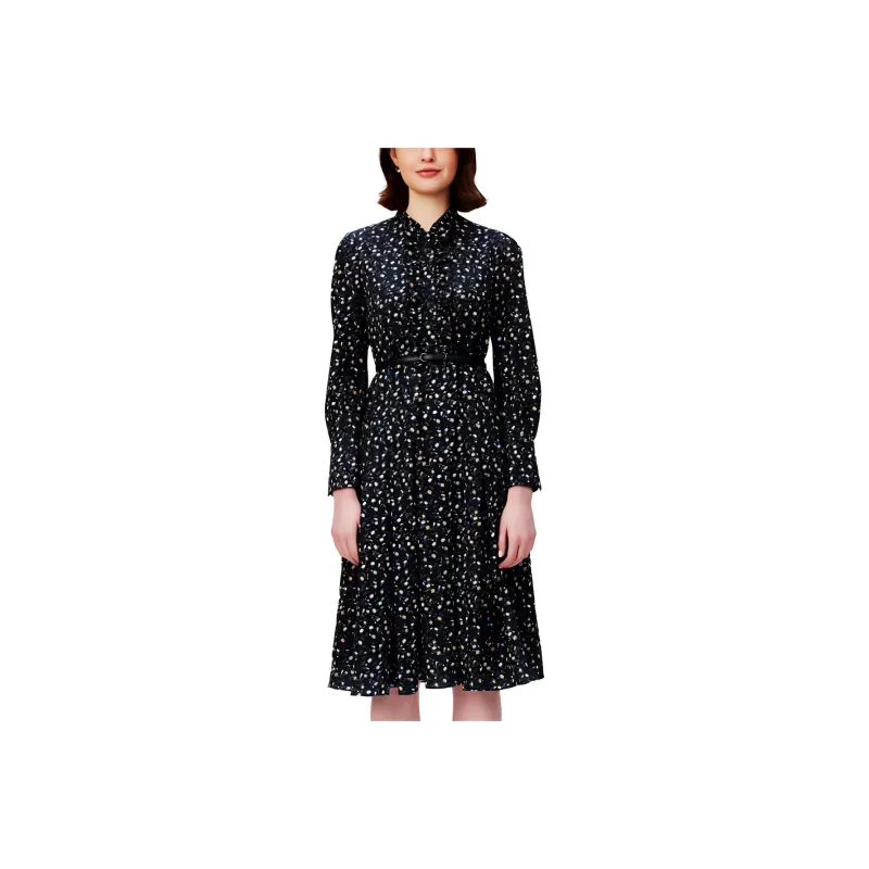 HAZZYS Long Sleeved Dresses Women's Navy Blue-0