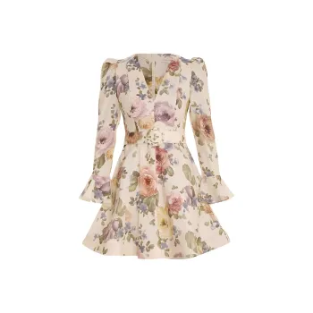 Zimmermann Long Sleeved Dress Women's Multicolor