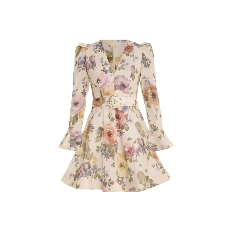 Zimmermann Long Sleeved Dress Women's Multicolor-0
