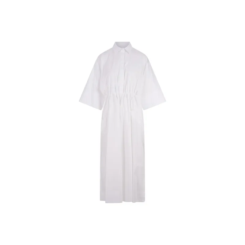 'S MAX MARA Gathered Drawstring Dress-5