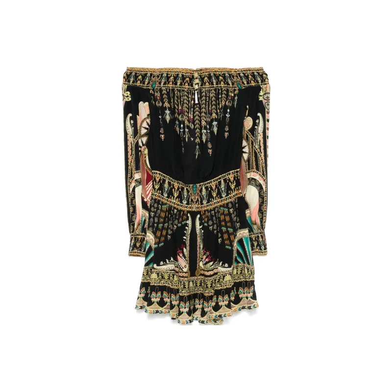 Camilla Off shoulder Mini Dress-0