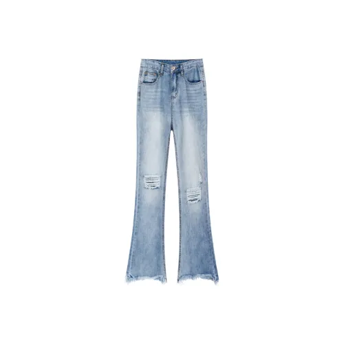 SNZX Jeans Women's Light Blue Pants