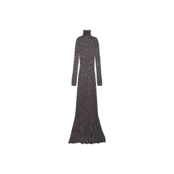 Balenciaga Sequin Embellished Maxi Dress