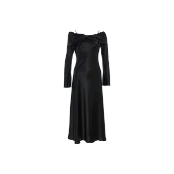 BESIONIA SS24 Long Sleeved Dresses Women's Black