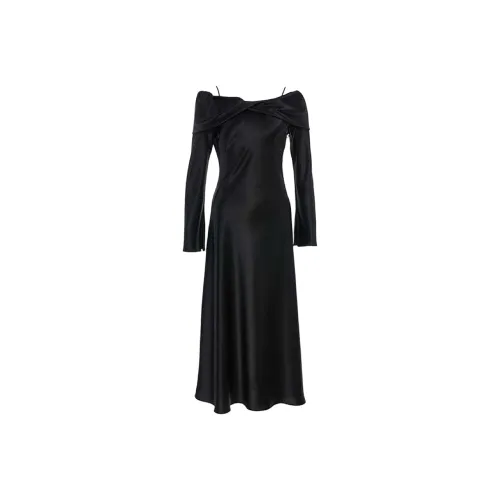 BESIONIA SS24 Long Sleeved Dresses Women's Black