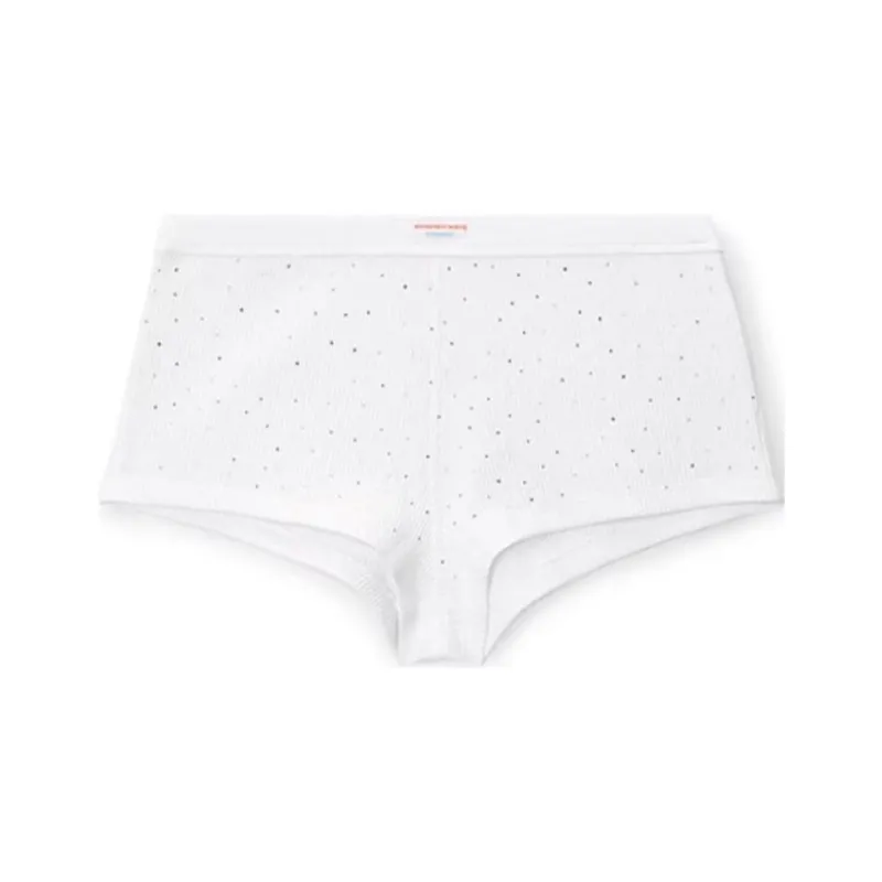 Alexander Wang Bodywear Series Casual Shorts Women's White-0