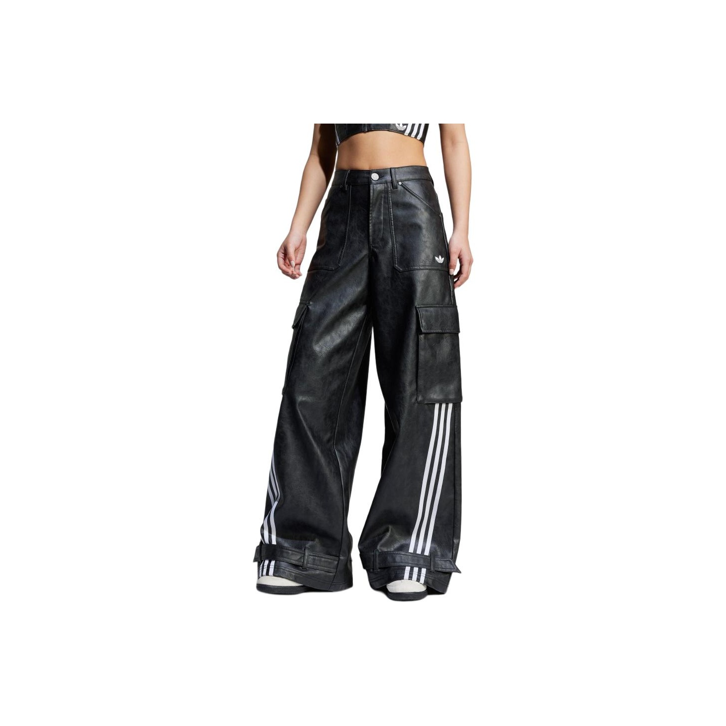 Adidas Originals Cargo Pants Women's Black - POIZON