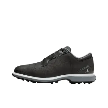 Jordan ADG 5 Anti Slip Wear Resistant Low Top Golf Shoes Unisex Black Gray