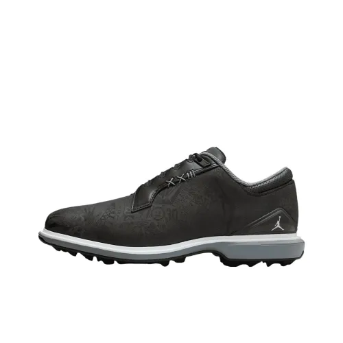 Jordan ADG 5 Anti Slip Wear Resistant Low Top Golf Shoes Unisex Black Gray