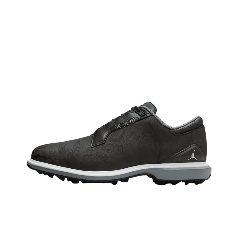Jordan ADG 5 Anti Slip Wear Resistant Low Top Golf Shoes Unisex Black Gray-0