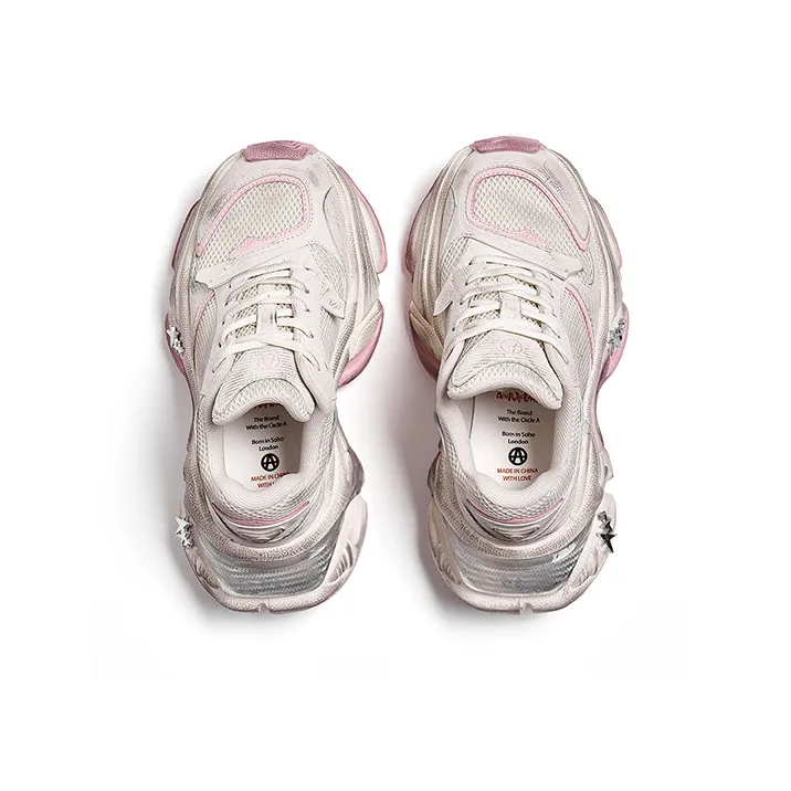 Acupuncture Cushioning, Abrasion Resistant, Breathable, Lightweight, Height Increasing Low Top Chunky Sneakers Women's-2