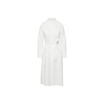 ARITZIA Wilfred Finlay Linen Dress Long-Sleeved Dresses Women's White/White
