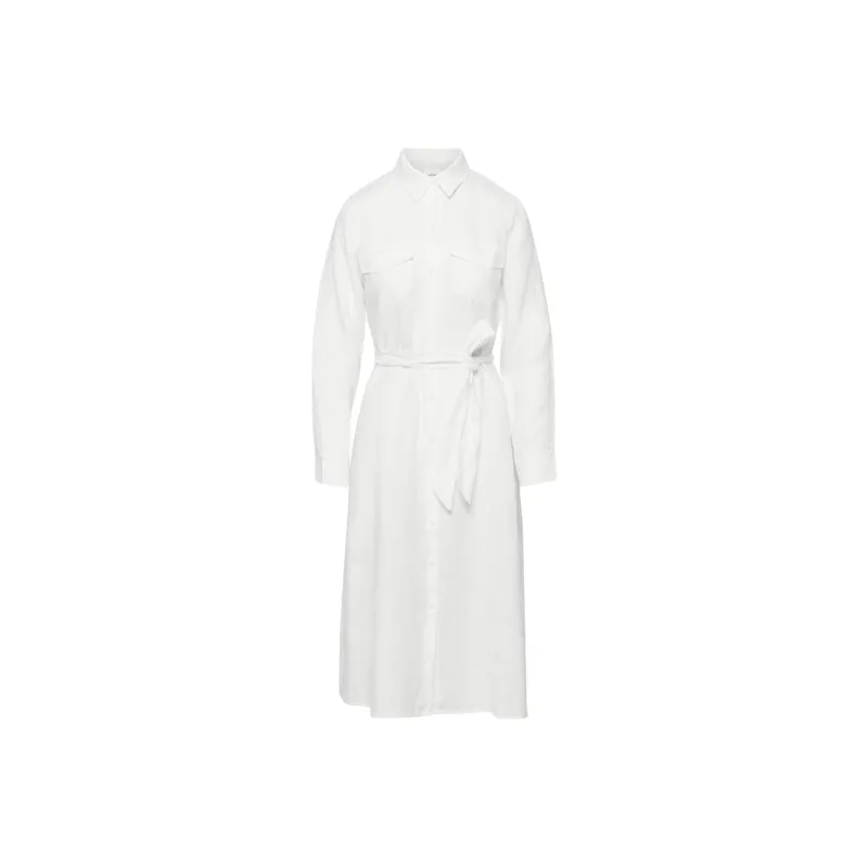 ARITZIA Wilfred Finlay Linen Dress Long-Sleeved Dresses Women's White/White-0