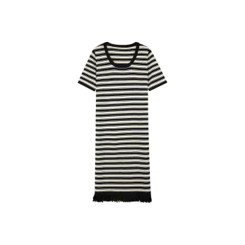 3COLOUR Short-Sleeved Dresses Women's Black White