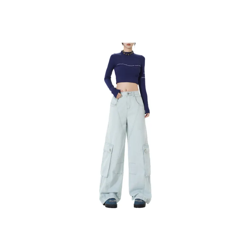 Ordifen Jeans Women's Light Blue-0
