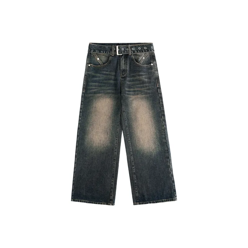 BLUELANDINC Jeans Women's Washed Dark Blue-0