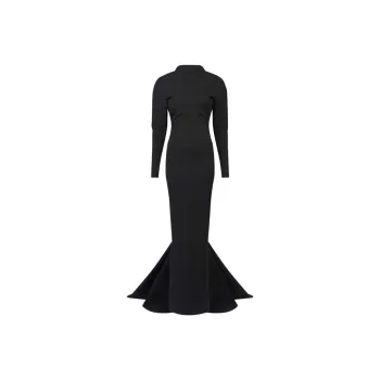 Alaia Embellished Cut Out Detailed Maxi Dress