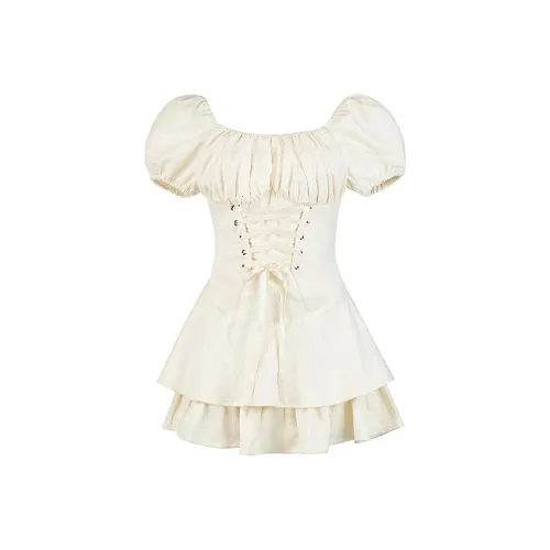 JOSR Short Sleeved Dress Women's Apricot
