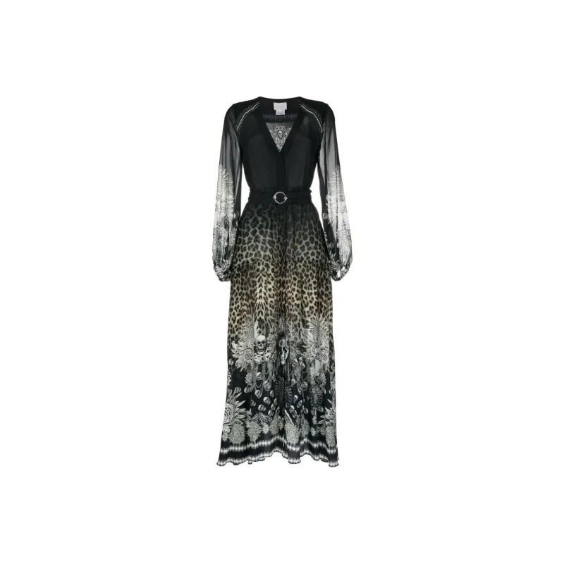 CAMILLA Long-Sleeved Dresses Women's Black-0
