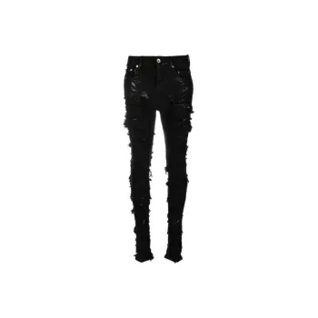 Rick Owens DRKSHDW Detroit High rise Ripped Skinny Jeans