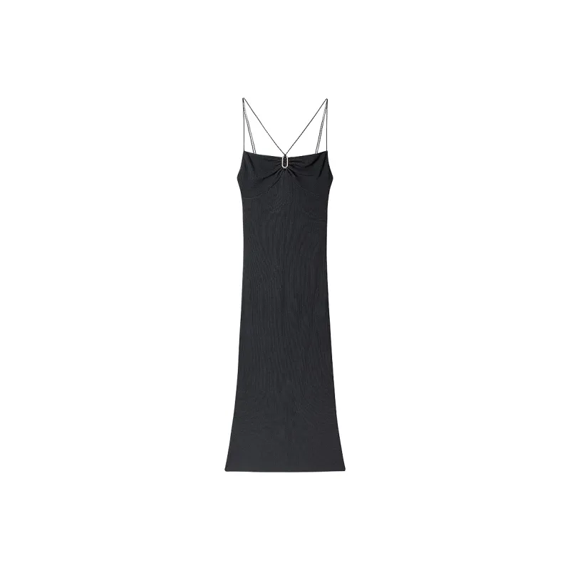 Miss Sixty Slip Dress Women's Black-0