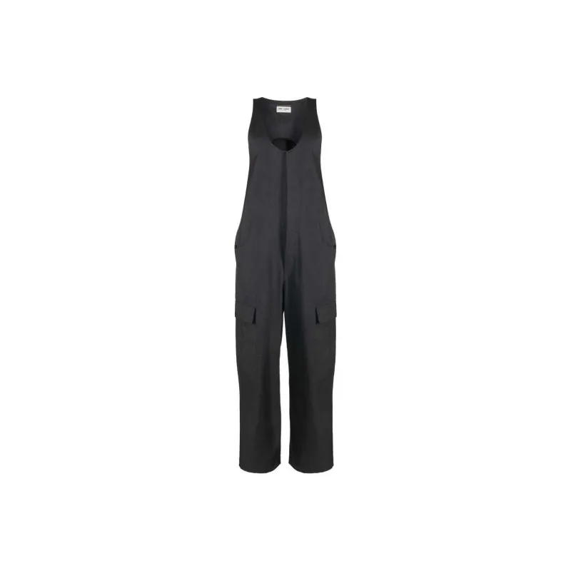 SAINT LAURENT Jumpsuit Women's Dark Gray-0