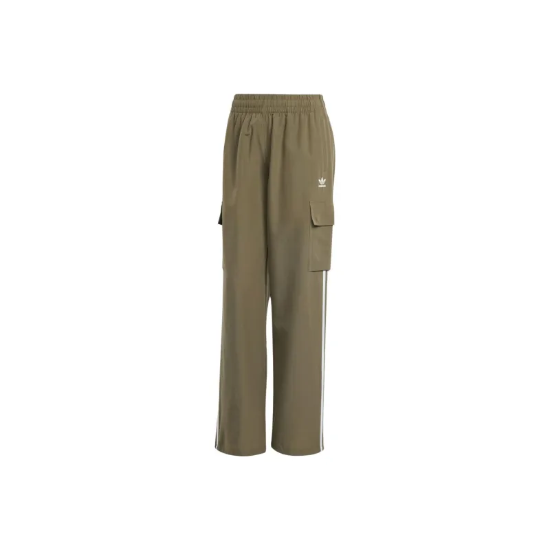 Adidas Originals Adicolor Cargo Pants Knitted Sports Pants Women's Green-0
